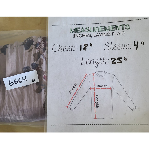 Marina Gigli Blouse‎ Women SZ Small 100% Silk Floral Crinkle Cottagecore Peasant - Picture 7 of 11